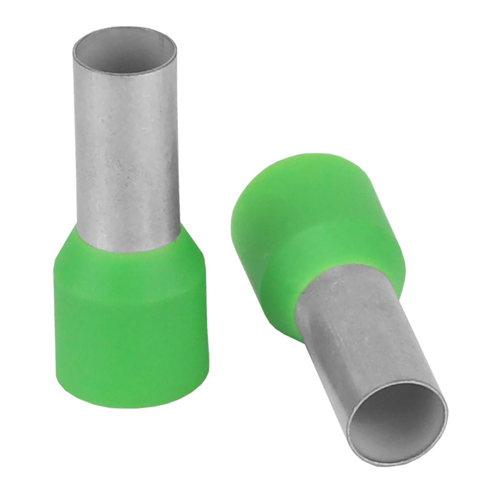 Pacer Green 6 AWG Wire Ferrule  12mm Length  10 Pack TFRL612MM10