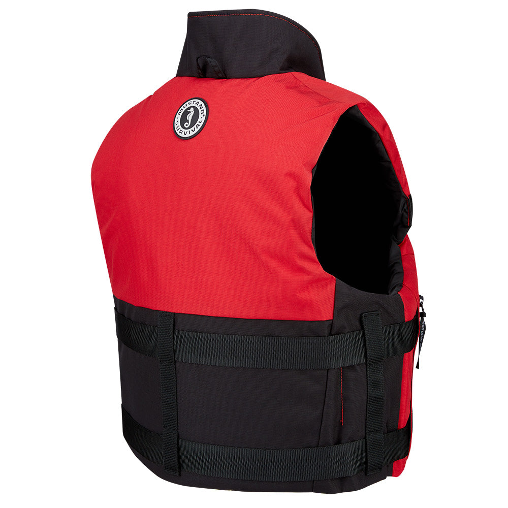 Mustang Accel 100 Foam Fishing Vest  Small  RedBlack MV462602123S216