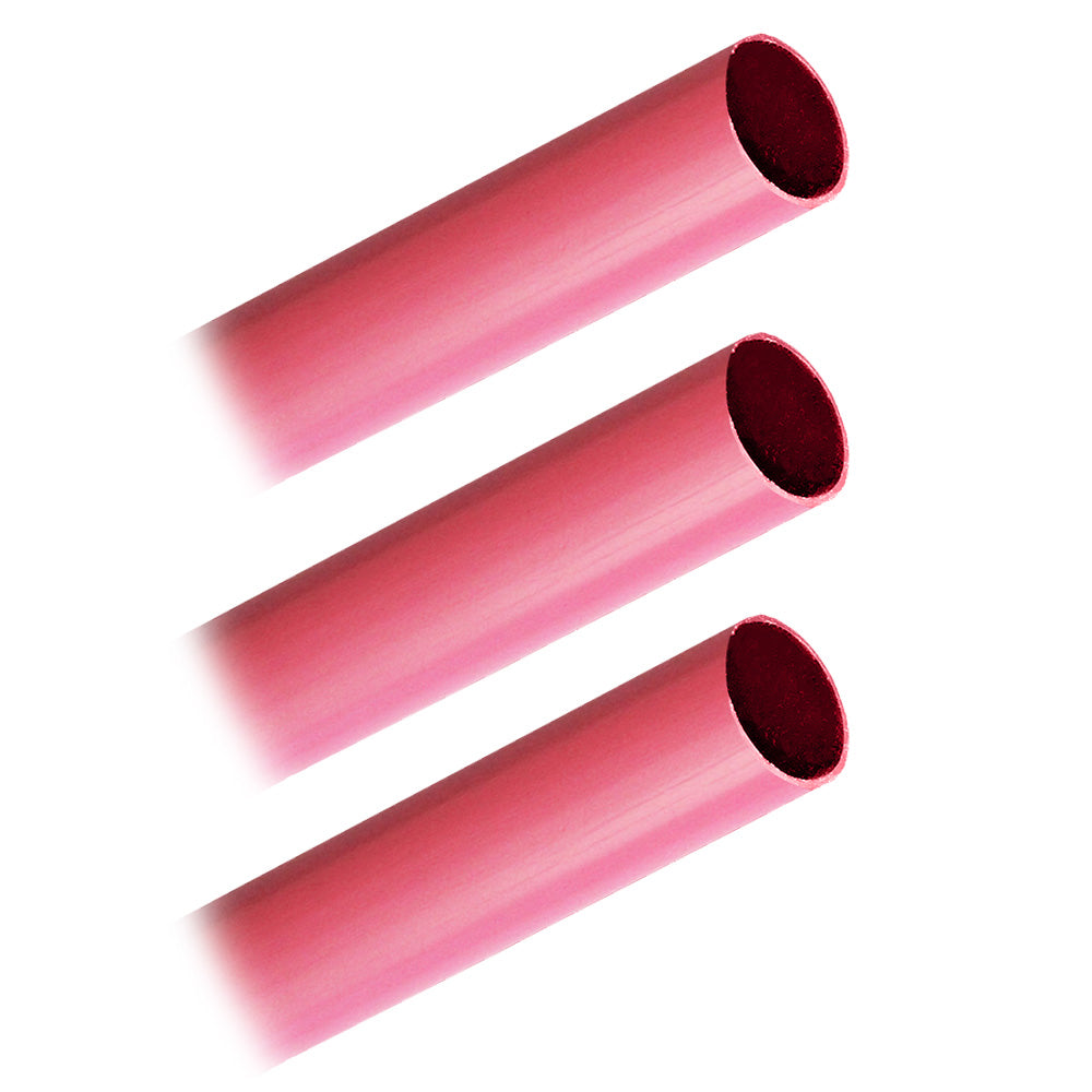 Pacer Battery Cable Heavy Wall Heat Shrink Tubing  34 x 12  Red 3Pieces BHW3412RD3