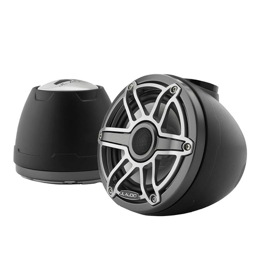 JL Audio M6 VeX Series 65 Enclosed Coaxial Speakers wTitanium Sports Grilles  M6650VEXMbSGmTi 0100326300