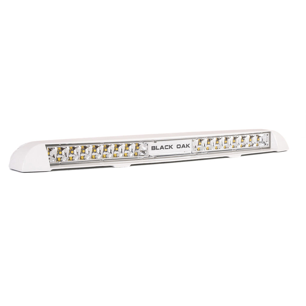 Black Oak Low Profile Marine Bar  Flood  White LPWX