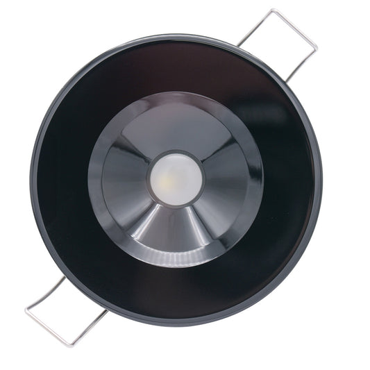 Lumitec Illusion Flush Mount LED Down Light  Spectrum RGBW  Cool White  Black Housing 117157