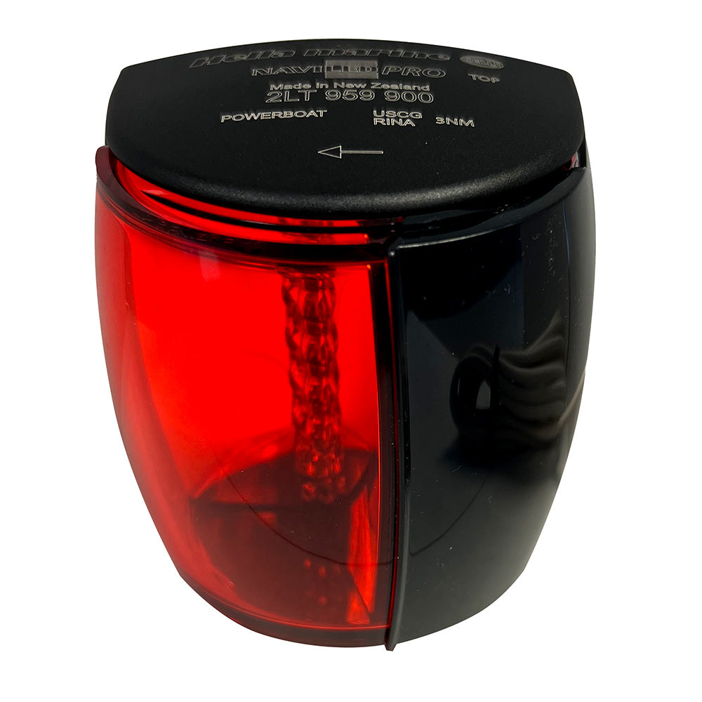 Hella Marine NaviLED PRO Port Navigation Lamp  Black  3NM 017460101