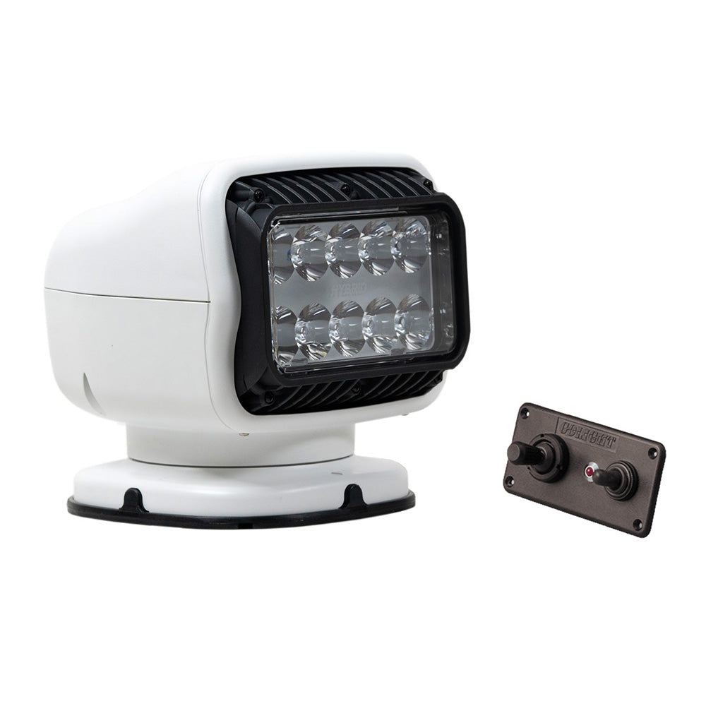 Golight GT Series LED Hybrid Light Permanent Mount wHardwired Dash Mount Remote  12V  White 20208GT
