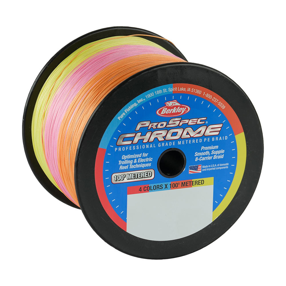 Berkley ProSpec Chrome 4 x 100 Metered Braid  80lb  3000yd 1641079