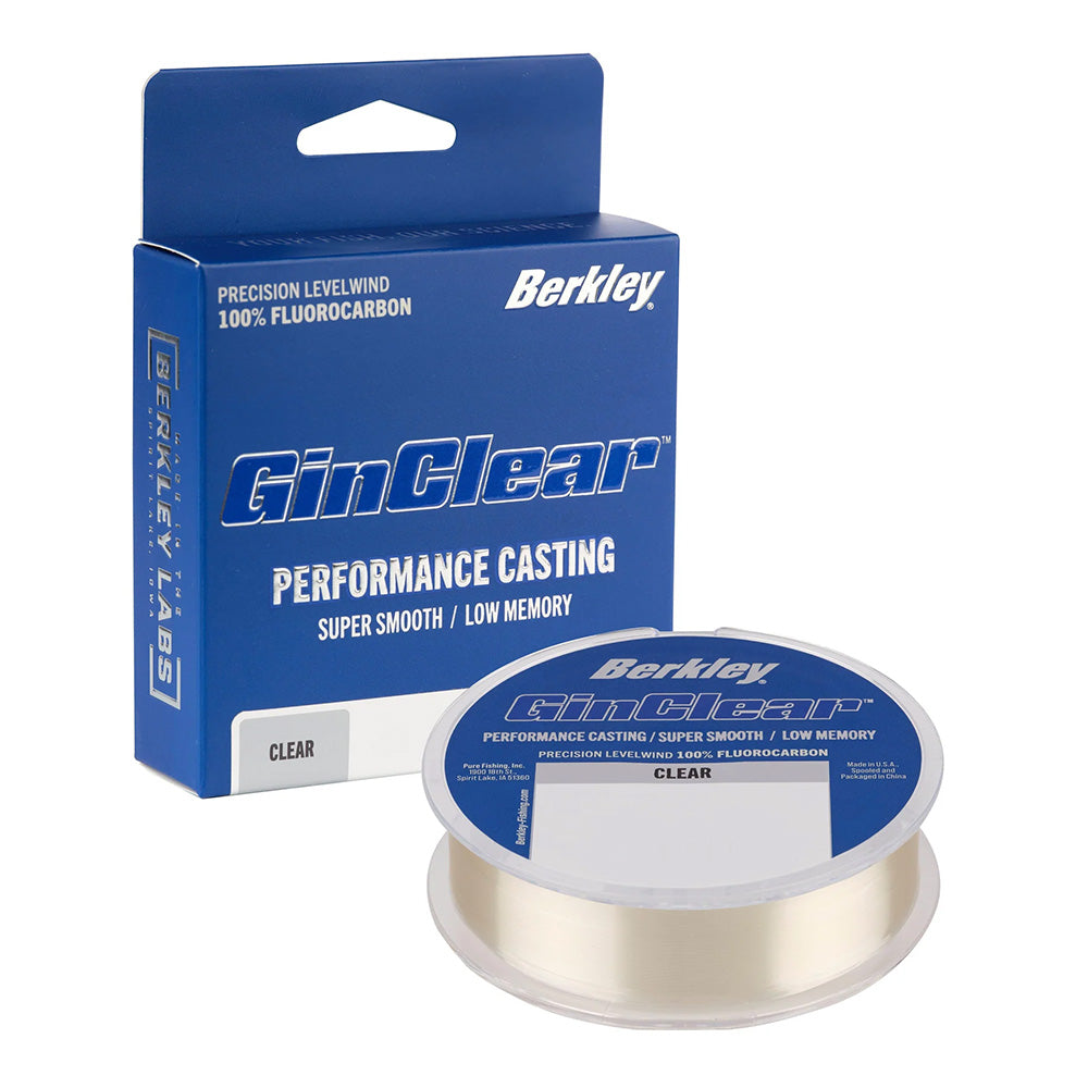 Berkley GINCLEAR Clear Fluorocarbon Line  8lb  200yd BGCFS815 1637445