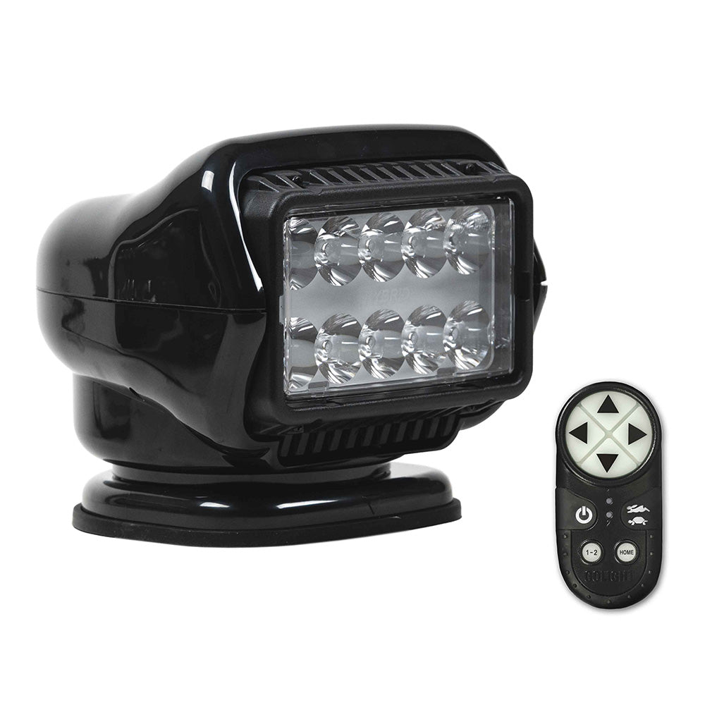 Golight Stryker ST Series LED Hybrid Light  Permanent Mount  Handheld Wireless Remote  12V  Black 30518ST