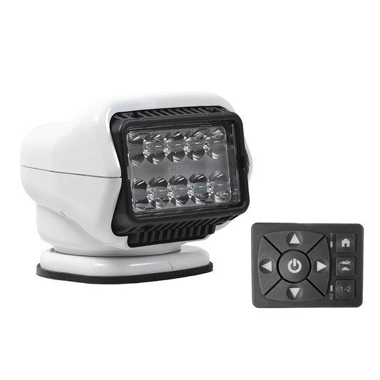 Golight Stryker ST Series LED Hybrid Light  Permanent Mount  Wired Dash Remote  12V  White 30208ST