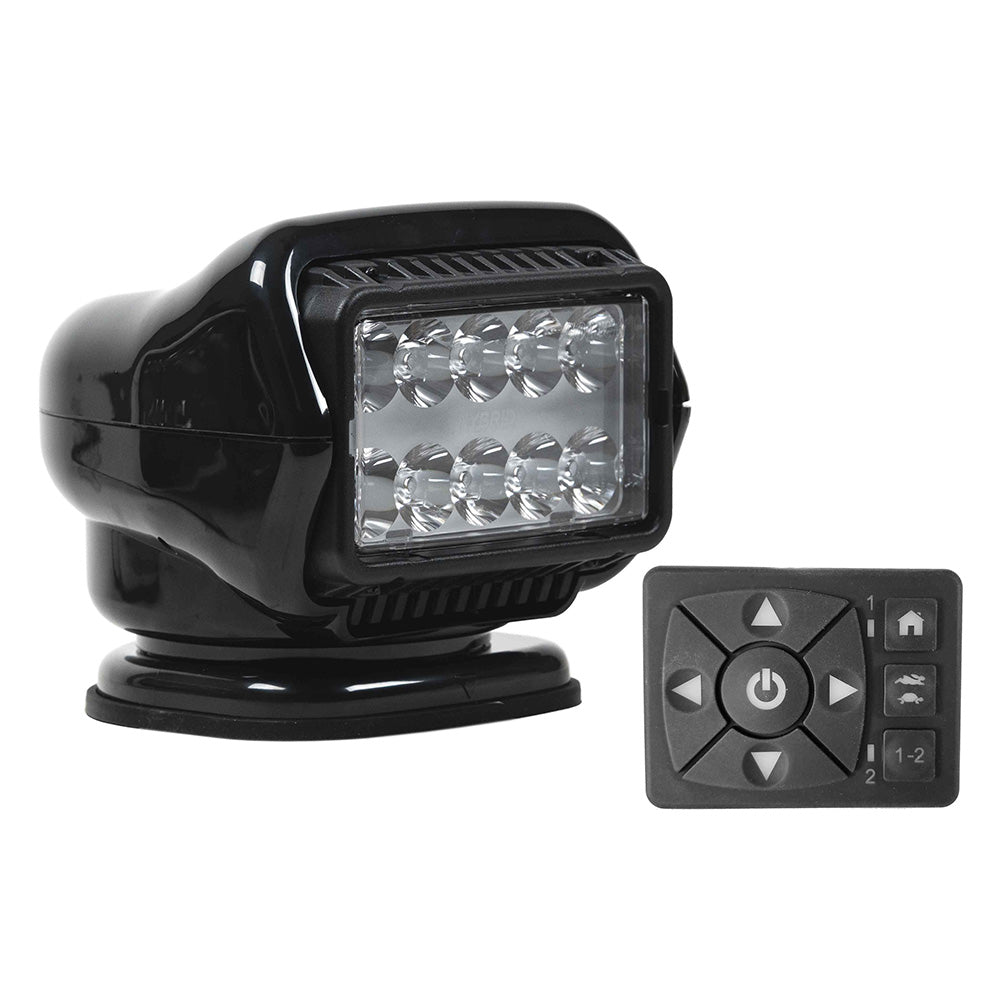 Golight Stryker ST Series LED Hybrid Light  Permanent Mount  Wired Dash Remote  12V  Black 30218ST