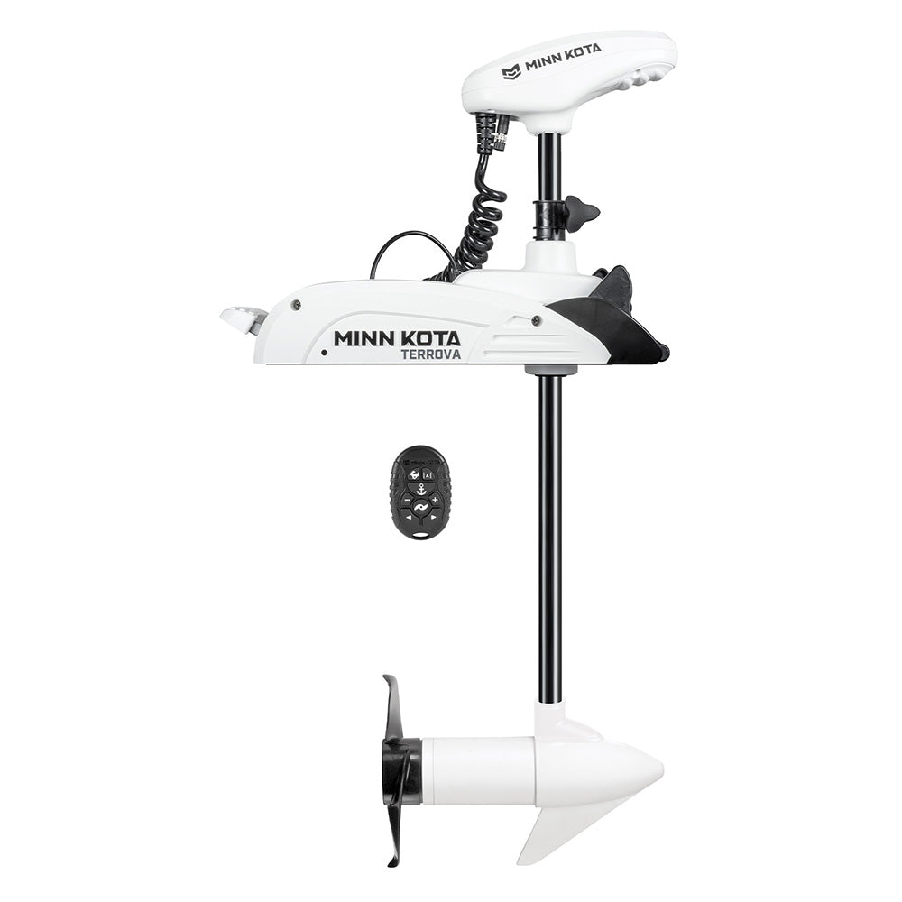 Minn Kota Riptide Terrova 55 trolling motor for kayaks, 12V, 55lb thrust, 36-inch shaft, with micro remote control.