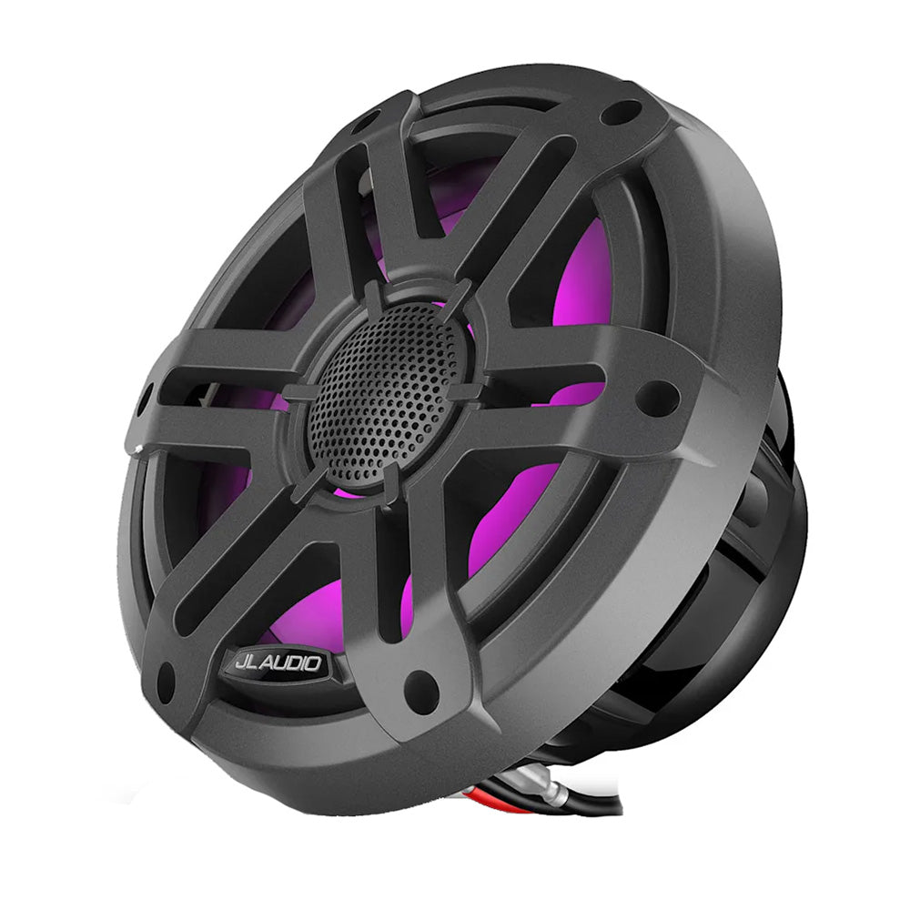 JL Audio M200 Marine Speakers 77 wLED  Grey Sport Grille 0100475701