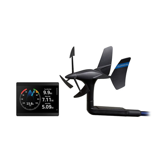 Garmin GMI 40 Wireless Wind Pack with gWind Wireless 2 Transducer, marine wind instrument for boat navigation and weather data