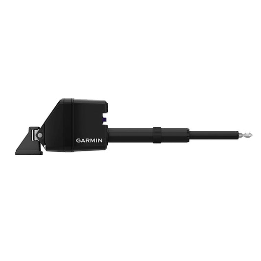 Garmin SmartDrive autopilot actuator for sailboats, marine autopilot component with wiring and mounting hardware.