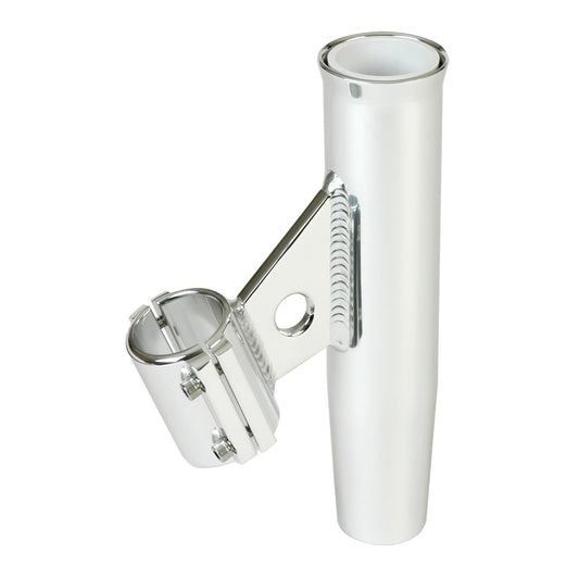 Lees ClampOn Rod Holder  Silver Aluminum  Vertical Mount  Fits 1660 OD Pipe RA5003SL