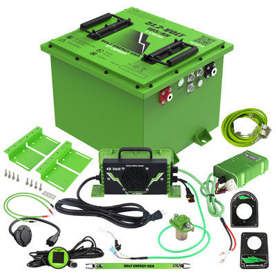 Bolt Energy 48V 105AH Heated Professional Lithium Battery Conversion Kit Polaris Ranger EV