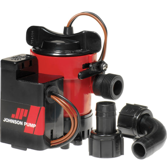 Johnson Pump Cartridge Combo 1000GPH Auto Bilge Pump wSwitch  12V 0590300