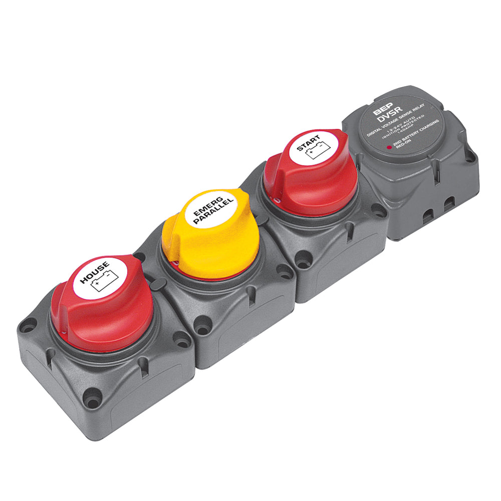 BEP Horizontal Battery Distribution Cluster fSingle Engine wTwo       Battery Banks 716H140ADVSR