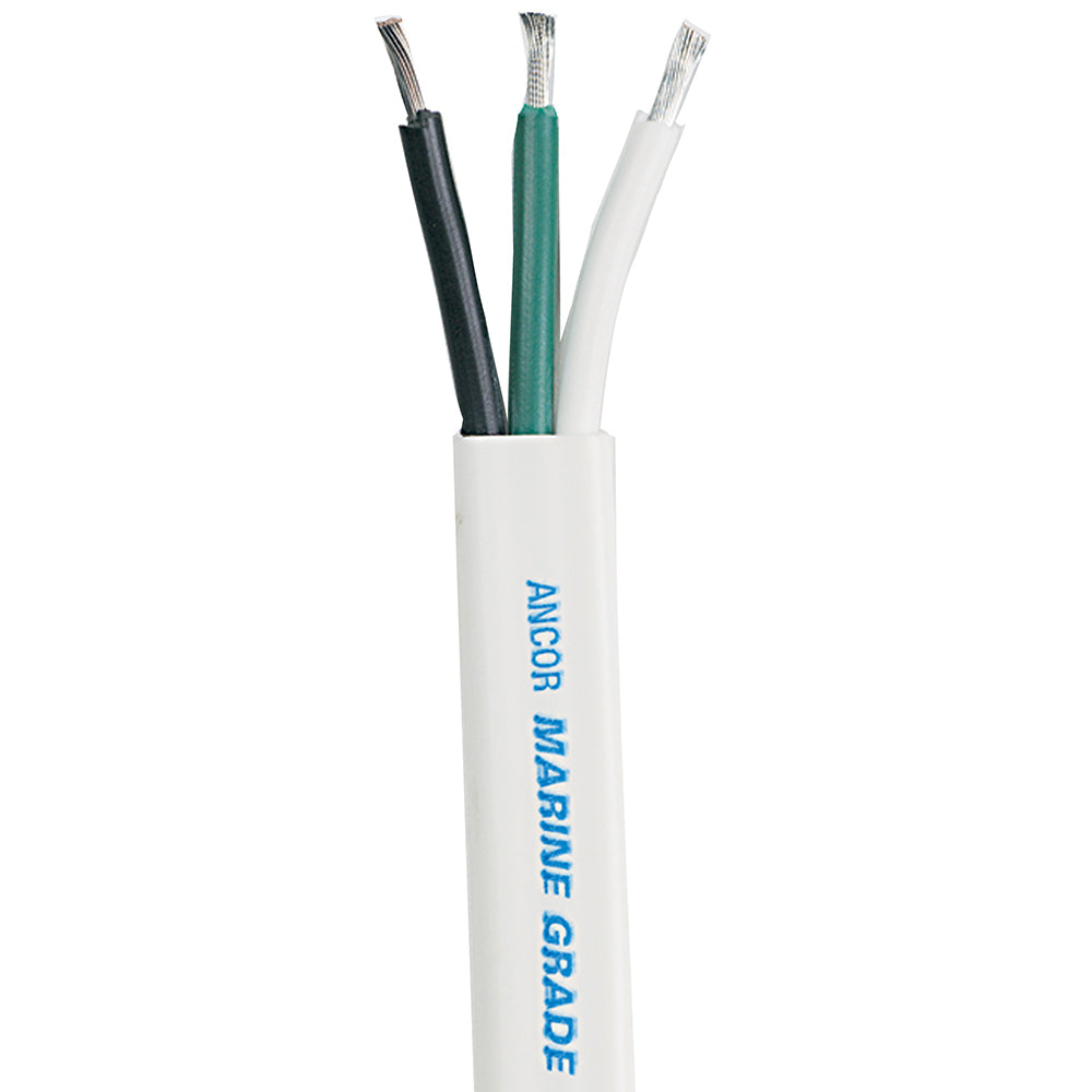 Ancor White Triplex Cable  63 AWG  Flat  100 130710