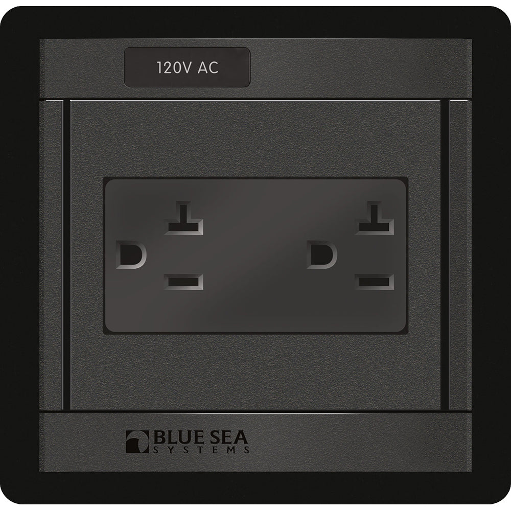 Blue Sea 1479 360 Panel  120V AC DUal Outlet 1479