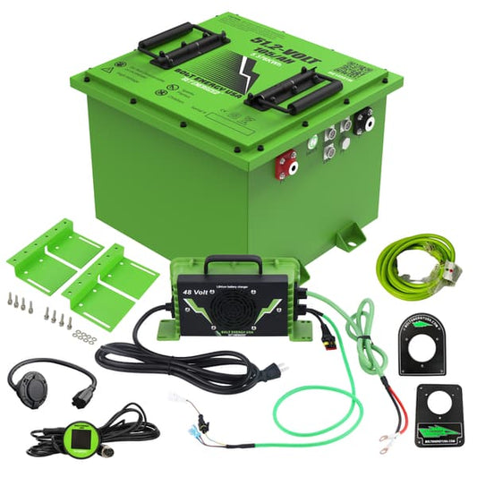 Bolt Energy Club Car DS 48V,  51V 105AH Square Standard Battery Kit