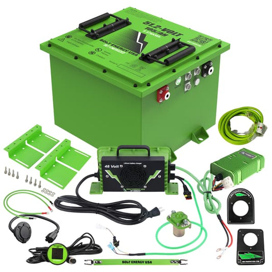 Bolt Energy Club Car DS 48V,  51V 105AH Square Professional Battery Kit