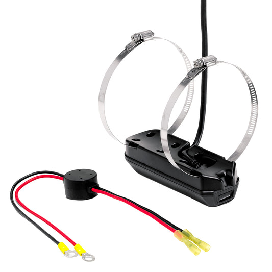 Humminbird XTM-14-HW-MDI-T MEGA DI+ dual spectrum CHIRP trolling motor transducer with temperature sensor, designed for SOLIX models.