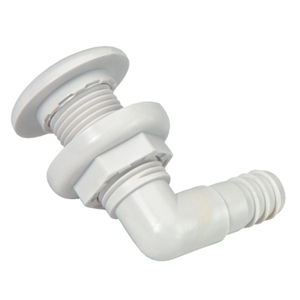 Johnson Pump ThruHull Connector  34  90  White 7503500