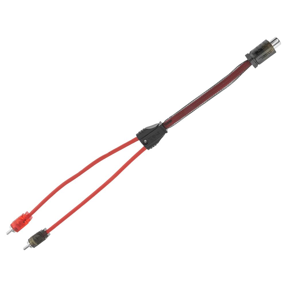 DS18 Advance Ultra Flex RCA Y Connector Cable 1 Female to 2 Male R1F2M
