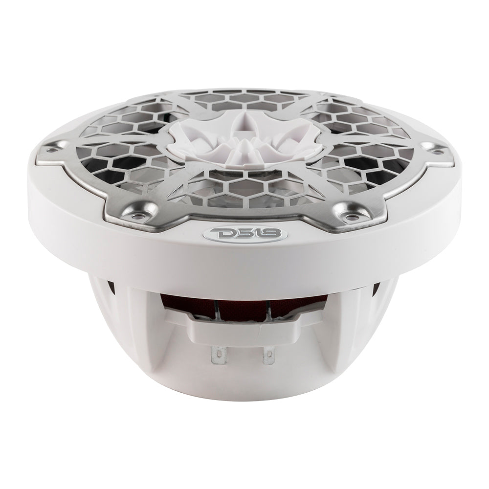 DS18 New Edition HYDRO 65 2Way Marine Speakers wRGB LED Lighting 300W  White NXL6MWH