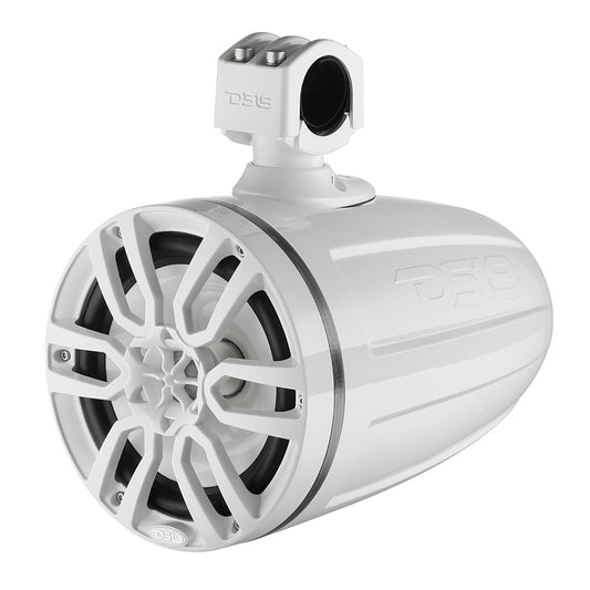 DS18 X Series HYDRO 8 Wakeboard Pod Tower Speaker wRGB LED Light 375W White NXLX8TPWH
