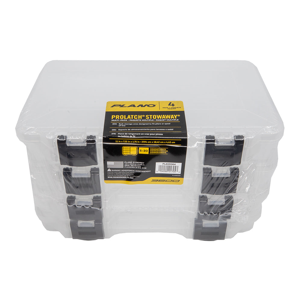 Plano 3650 ProLatch Stowaway 4Pack PLASM364