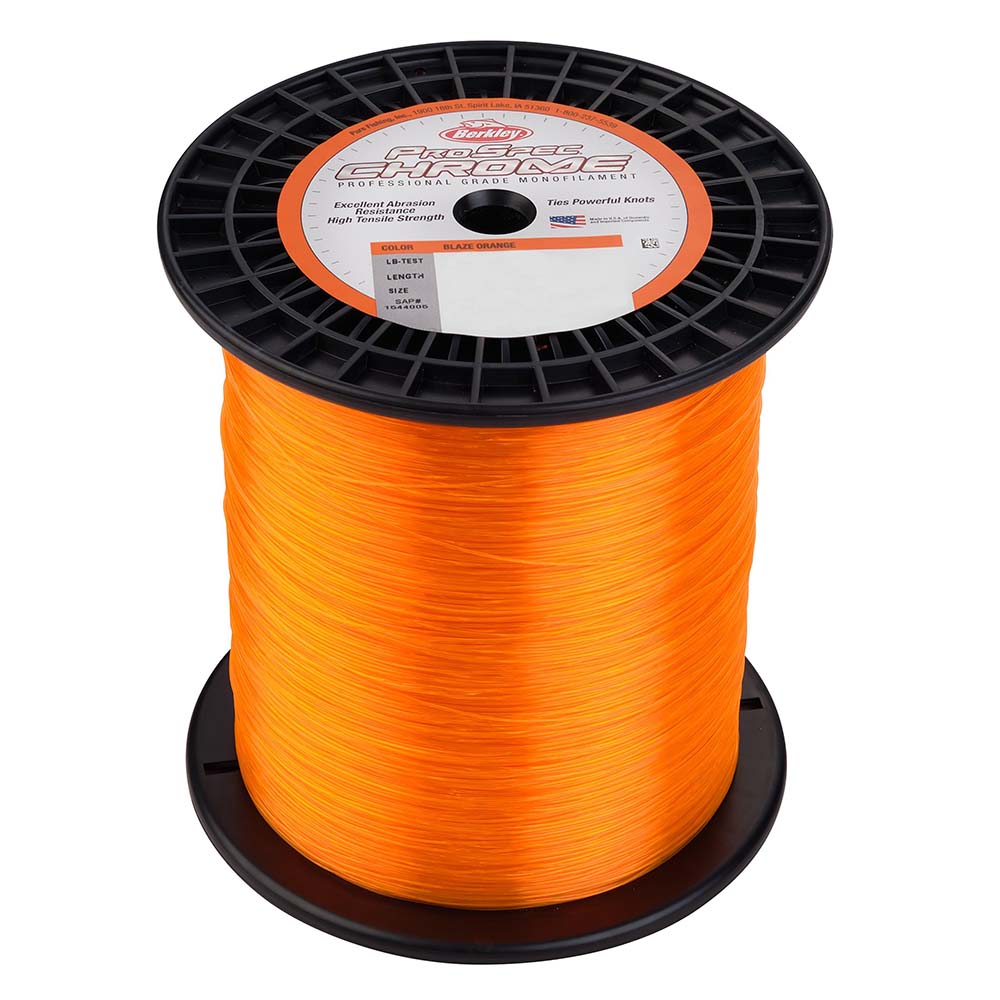 Berkley ProSpec Chrome Blaze Orange Monofilament  80 lb  3750 yds  PSC5B8080 1544014