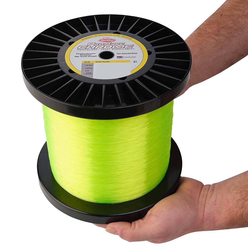 Berkley ProSpec Chrome HiVis Yellow Monofilament  50 lb  5000 yds  PSC5B50HVY 1543431