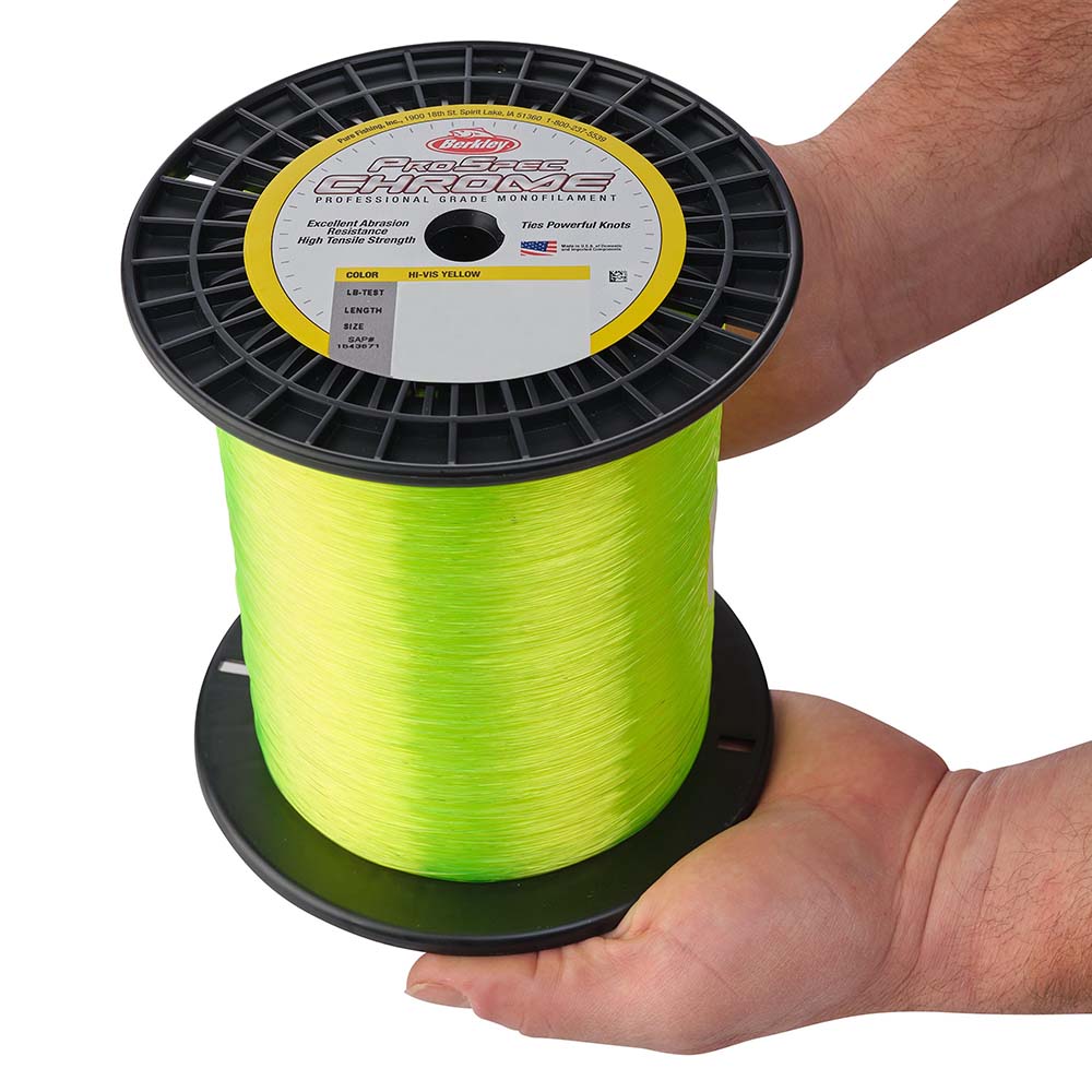 Berkley ProSpec Chrome HiVis Yellow Microfilament  12lb  3000 yds  PSC3B12HVY 1559029