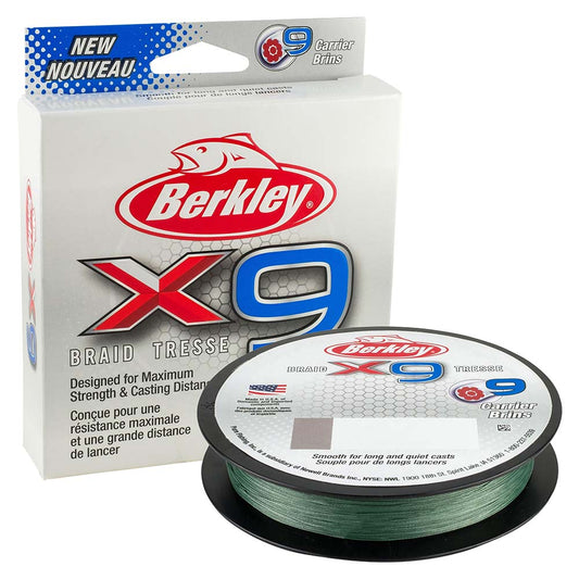 Berkley x9 Braid LowVis Green  50lb  164 yds  X9BFS5022 1486817