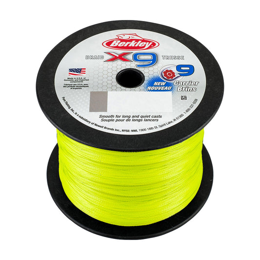 Berkley x9 Flame Green Braid  80lb  2188 yds  X9BBK80GG 1486879