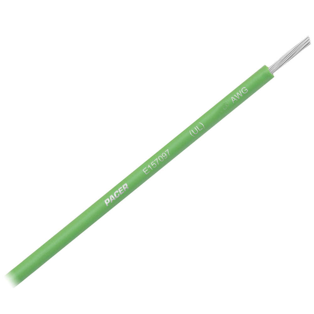 Pacer Light Green 14 AWG Primary Wire  25 WUL14LG25