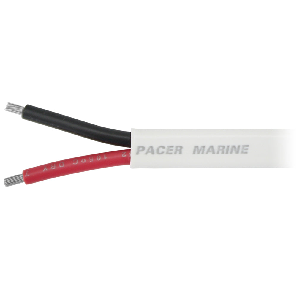 Pacer 82 AWG Duplex Cable  Flat Cable  RedBlack  100 W82DC100