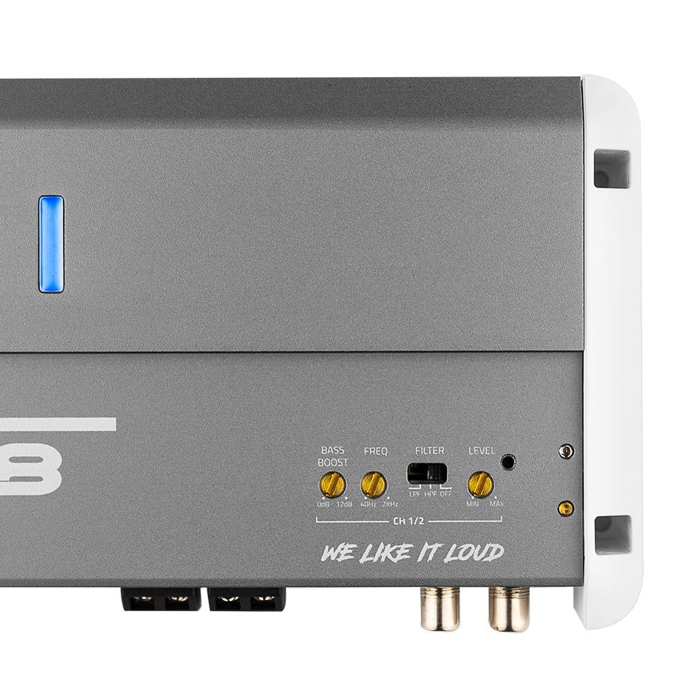 DS18 NXLM2 Full Range 2 Channel IPX5 Marine Grade Amplifier  250 x 2W  4Ohm NXLM2