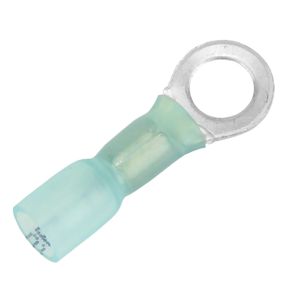 Pacer 1614 AWG Heat Shrink Ring Terminal  14 Stud Size  100 Pack TE1414R100