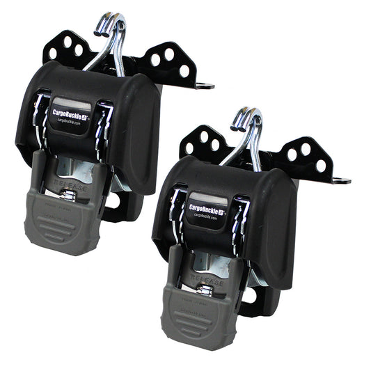 CargoBuckle Universal Ladder Rack TieDown System  2 Retractable TieDown  1 Pair F153180