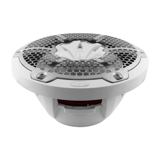 DS18 HYDRO 10 2Way Speakers wBullet Tweeter Integrated RGB LED Lights White NXL10MWH