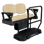 SGC CAROLINA Rear Flip Seat Kit W/Black Cushions (Black) – EZGO TXT