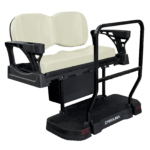 SGC CAROLINA Rear Flip Seat Kit W/Black Cushions (Black) – EZGO TXT