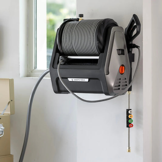 Giraffe Tools Grandfalls Retractable Pressure Washer Plus