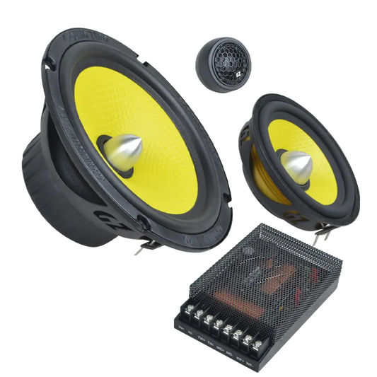 Ground Zero Titanium Series 6.5″ 3-way SQ component speaker system