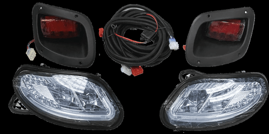 STEELENG EZGO TXT 2014-Plus Golf Cart Adjustable LED Headlights / Tail lights