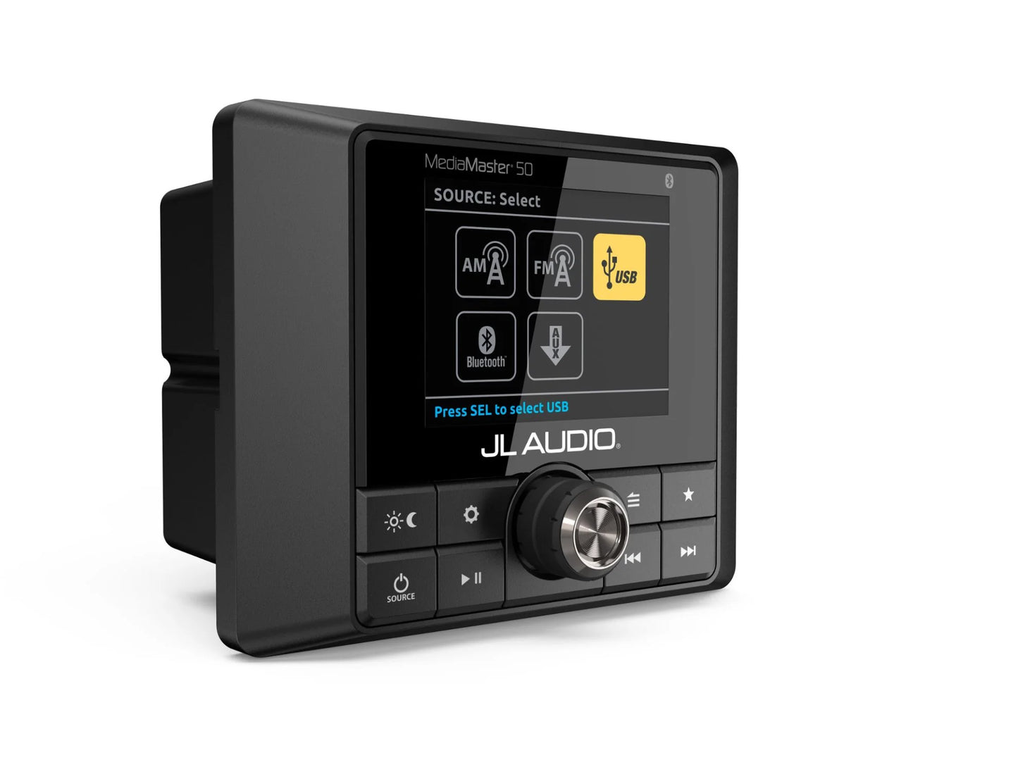 JL Audio -  LCD Display - MM50 Weatherproof Source Unit with Full-Color