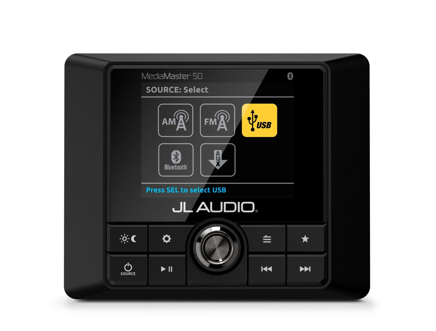 JL Audio -  LCD Display - MM50 Weatherproof Source Unit with Full-Color