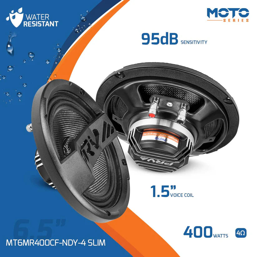 PRV Audio - Moto Series 6.5" "Slim" Midrange Carbon Fiber  (Each)